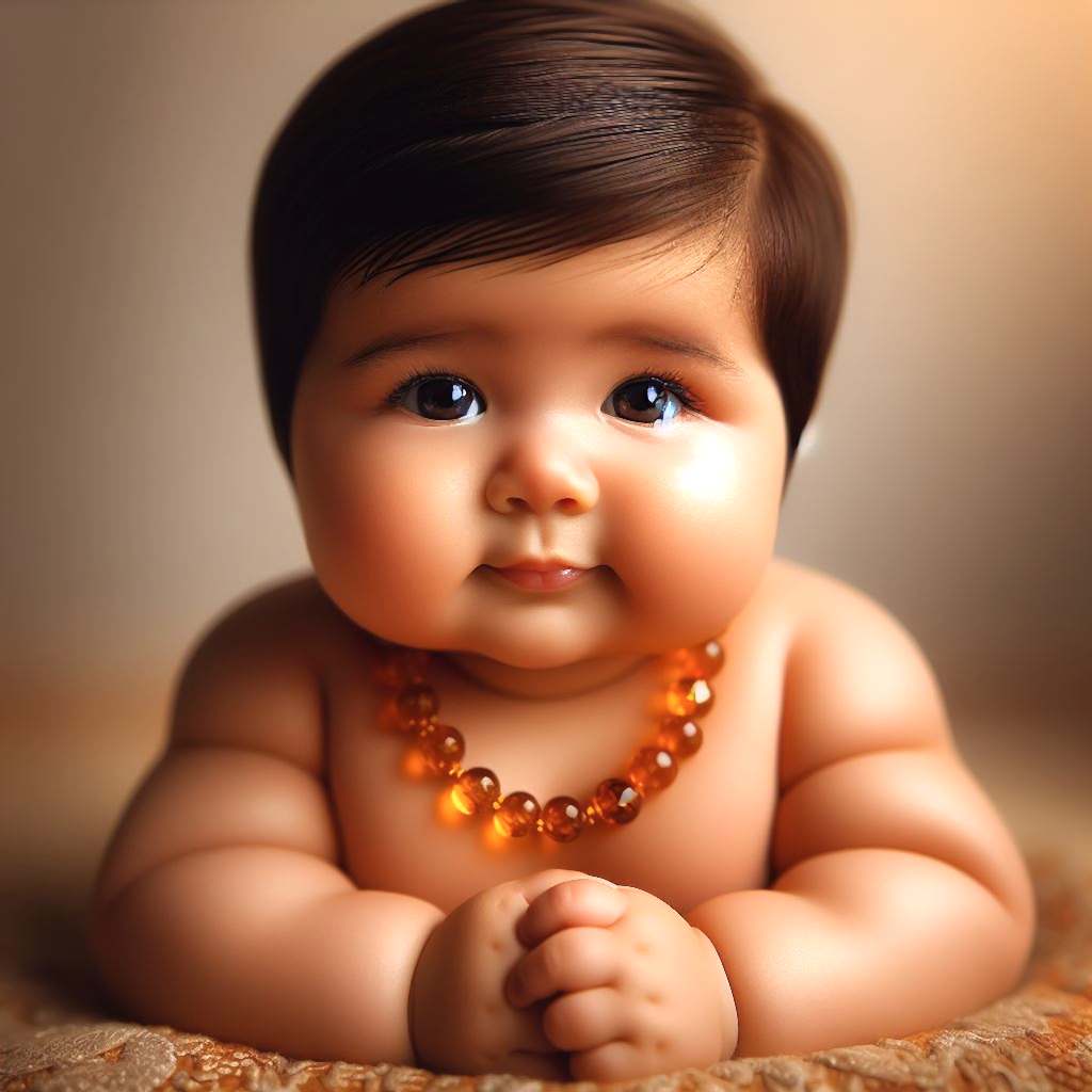 Bebekler İçin Kehribar Kolye