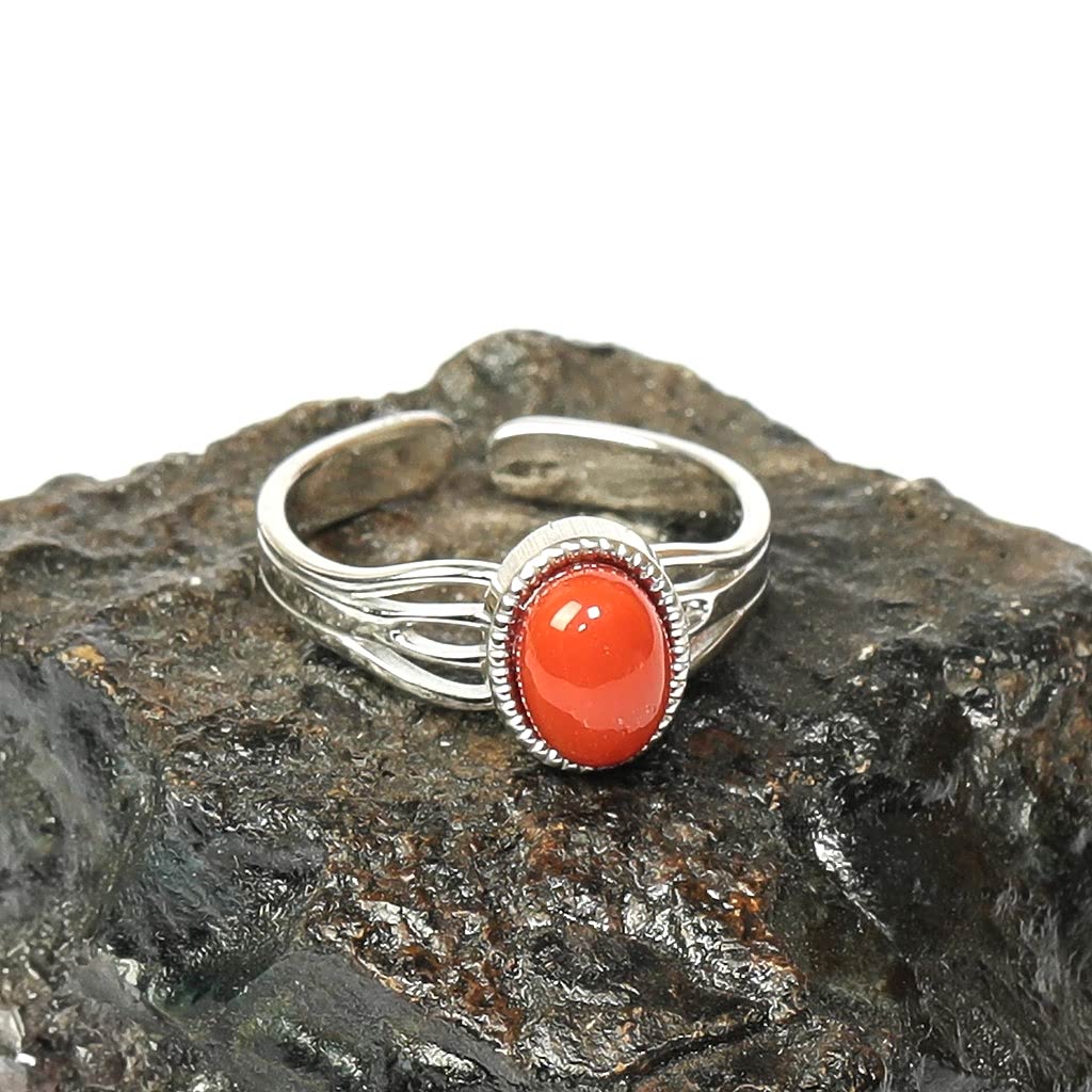 Akik Taşı Çelik Yüzük - Kararmaz