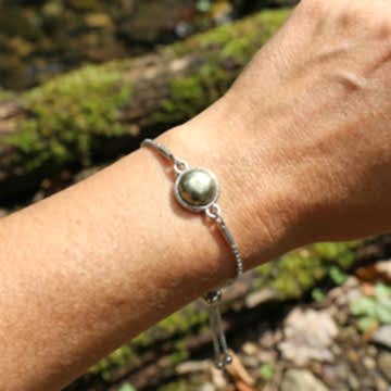 Pirit Taşı Çelik Bileklik 10 mm – Kararmaz