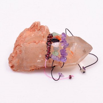 3 Adet Doğal Taş Bileklik - Ayarlamalı