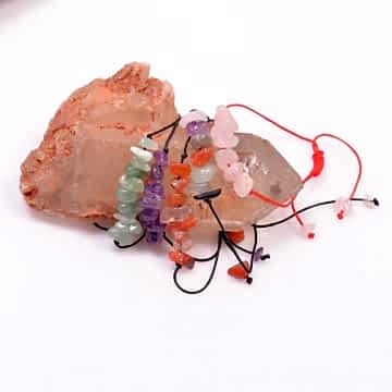 5 Adet Doğal Taş Bileklik - Ayarlamalı