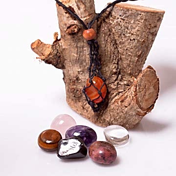 7 Adet Doğal Taş Tımbıl Kütle - Her Gün Farklı Kolye - File Kolye Hediyeli