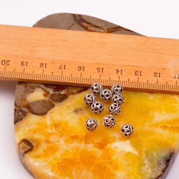 İki Adet Gümüş Top - Düğüm Gizleyici