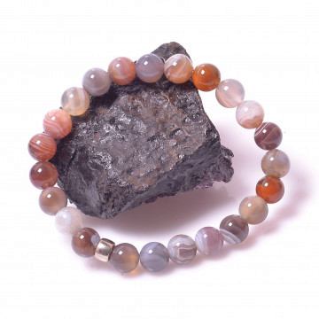 Akik Taşı Bileklik 8 mm - Botswana Akik