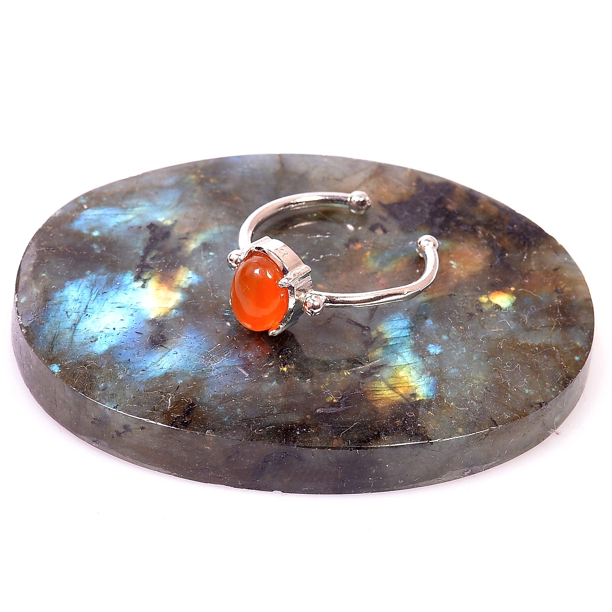 Akik Taşı Yüzük   Ayarlamalı