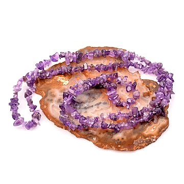 Ametist Taşı Kırık Dizi - Yüksek Kalite