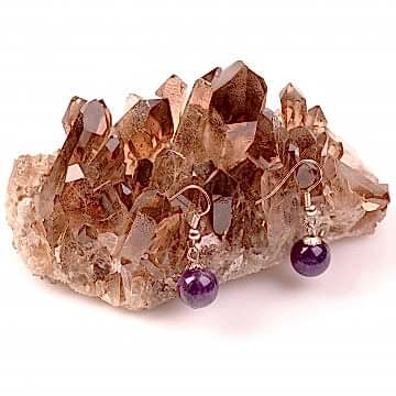 Ametist Taşı Küpe