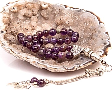 Ametist Taşı Tesbih - 6 mm