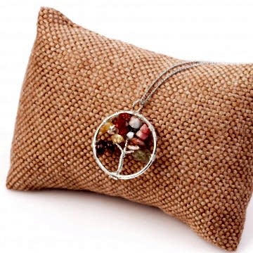 Aslan Burcu Taşlarından Kolye - Kararmaz Zincirli