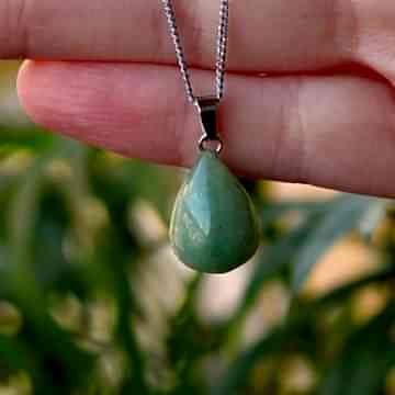 Aventurin Taşı Damla Kolye