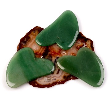 Aventurin Taşı Gua Sha Masaj Aleti ( Kalp )