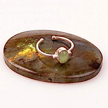 Aventurin Taşı Gümüş Yüzük - Ayarlamalı