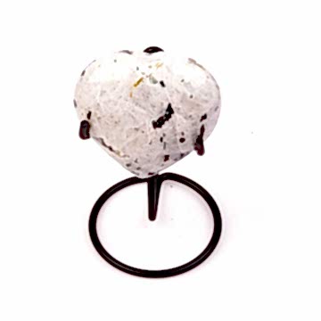 Ay Taşı Kalp Kütle - Metal Standlı - 136 gr.