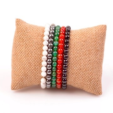 Beş Adet Doğal Taş Bileklik / 6 mm