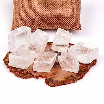 Beyaz Kalsit Taşı Kütle - Optik Kalsit