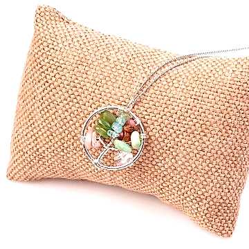 Boğa Burcu Taşlarından Kolye - Kararmaz Zincirli