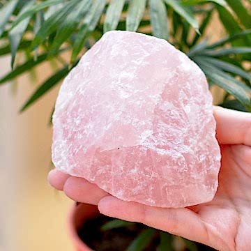 Büyük Boy Pembe Kuvars Taşı Ham Kütle - İşlenmemiş Taş