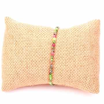 Çok İnce Anyolit Taşı Gümüş Bileklik - 2,5 mm