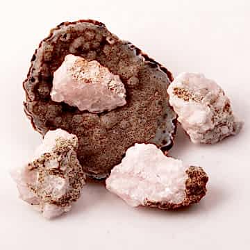 Ham Mangano Kalsit Taşı Kütle - Pembe Kalsit