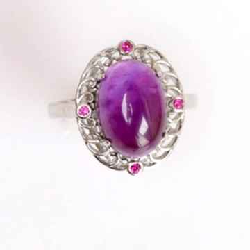 Hanedan Model Ametist Taşı Yüzük