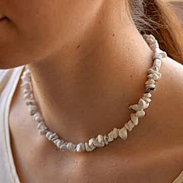 Havlit Taşı Şekilsiz Kolye