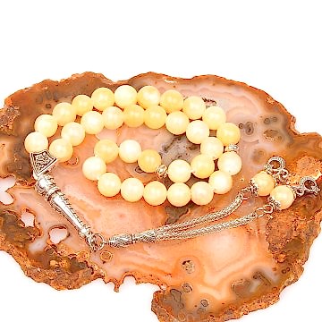 Kalsit Taşı Tesbih (8 mm)