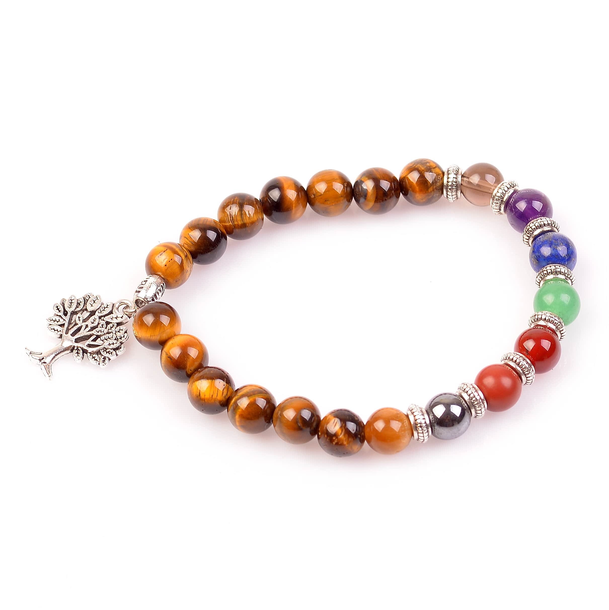 Kaplan Gözü Taşı Çakra Bileklik   8 mm