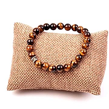 Kaplan Gözü Taşı Bileklik - 8 mm