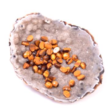 Kaplan Gözü Taşı Kabaşon - 6*8 mm Yüzük ve Kolye Taşı