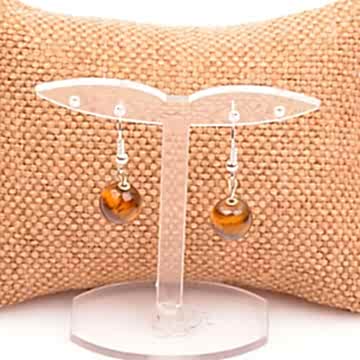 Kaplan Gözü Taşı Küpe