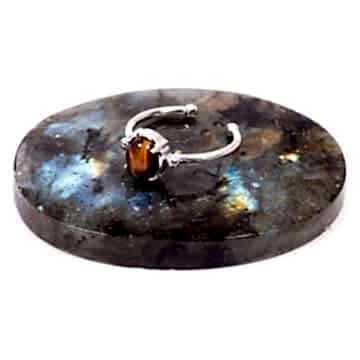 Kaplan Gözü Taşı Yüzük - Ayarlamalı