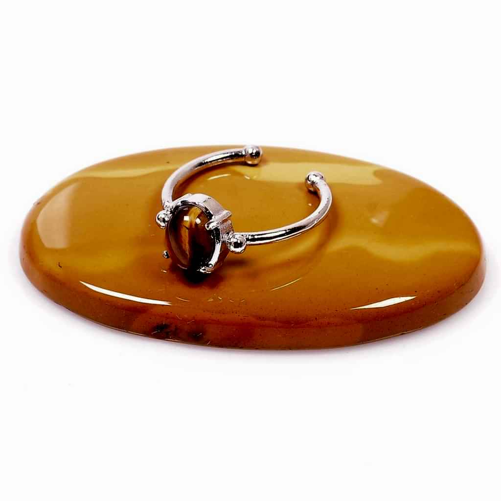 Kaplan Gözü Taşı Yüzük - Ayarlamalı