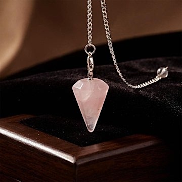 Küçük Boy Pembe Kuvars Taşı Pandül