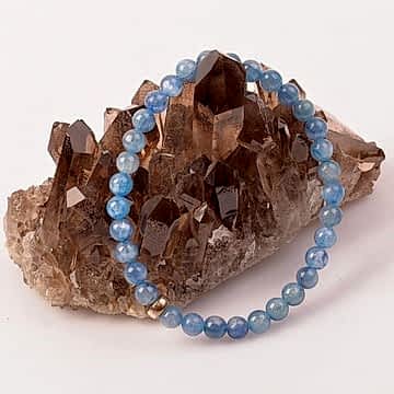 Kyanit Taşı Bileklik - Gümüş Aparatlı 6 mm