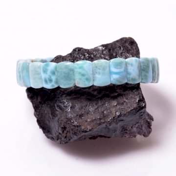 Larimar Taşı Bileklik - 7*11 mm