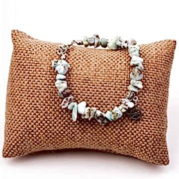 Larimar Taşı Şekilsiz Bileklik