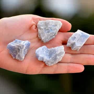 Mavi Kalsit Taşı Kütle - İşlenmemiş Doğal Taş