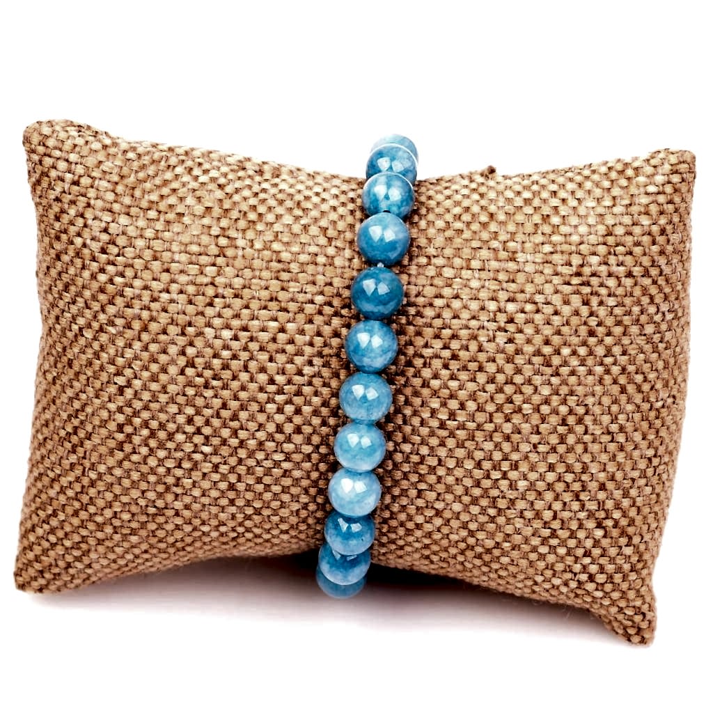 Mavi Kuvars Taşı Bileklik ( 8 mm )