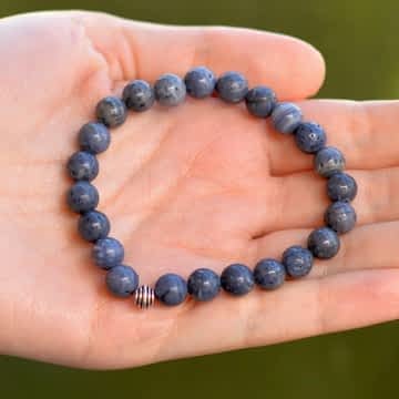 Mavi Mercan Taşı Bileklik - 8 mm