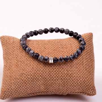 Obsidyen Taşı Bileklik ( 6 mm )