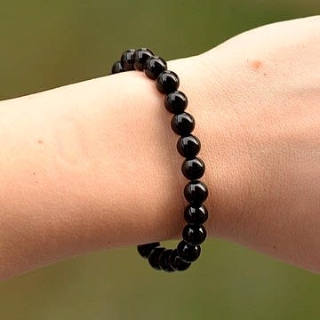 Obsidyen Taşı Bileklik ( 8 mm )