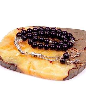 Obsidyen Taşı Tesbih ( 8 mm )