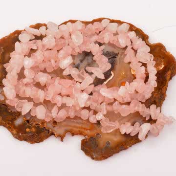 Pembe Kuvars Taşı Kırık Dizi