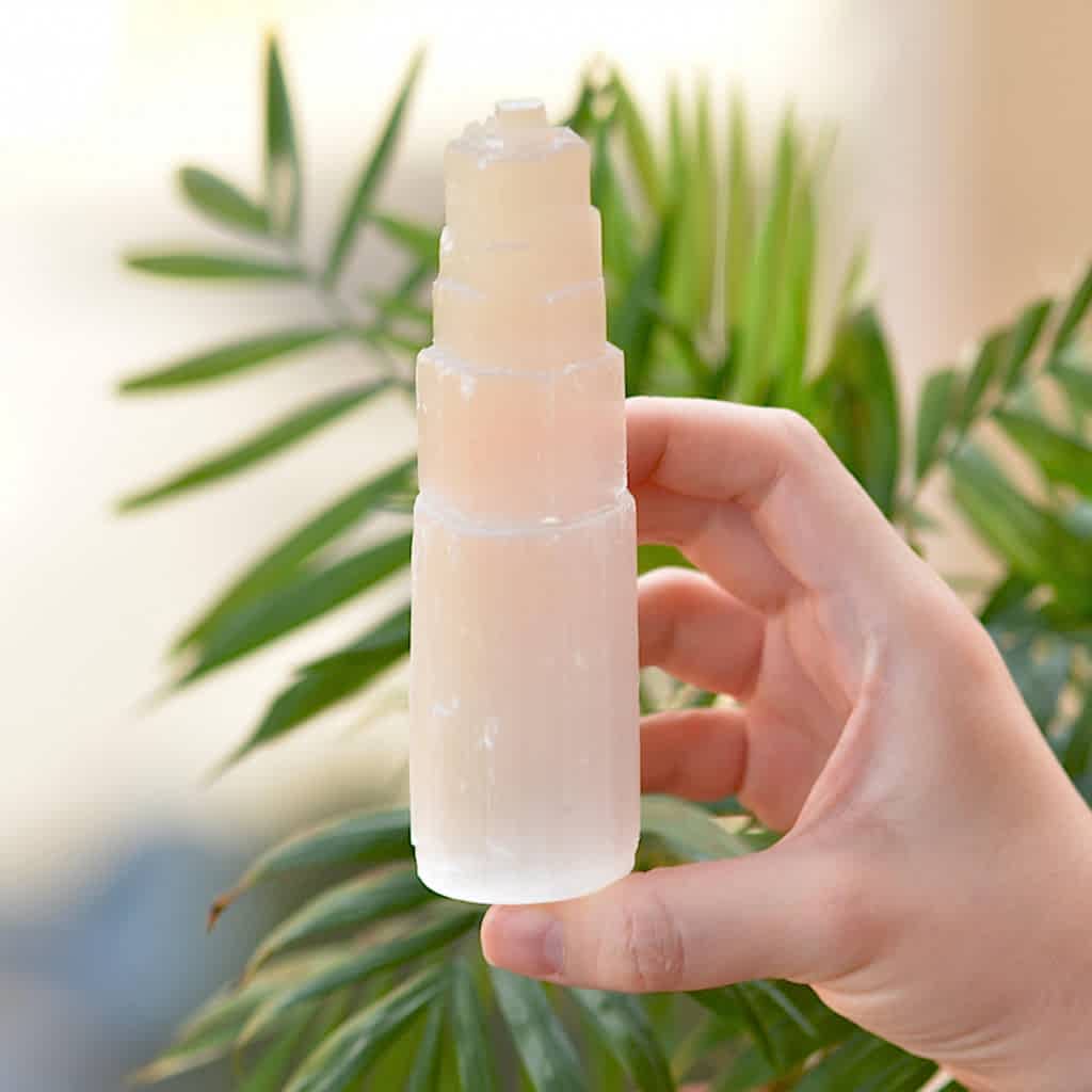 Selenit Taşı Kule - 15 cm Selenit Taşı Kule - 15 cm