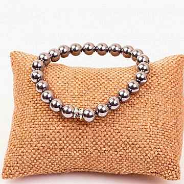 Terahertz Taşı Bileklik - 6 mm / Tireşim Taşı